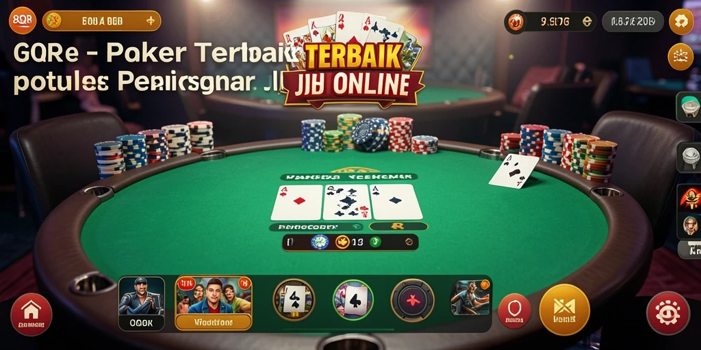 Gameplay Poker seru dan interaktif di 8QR.