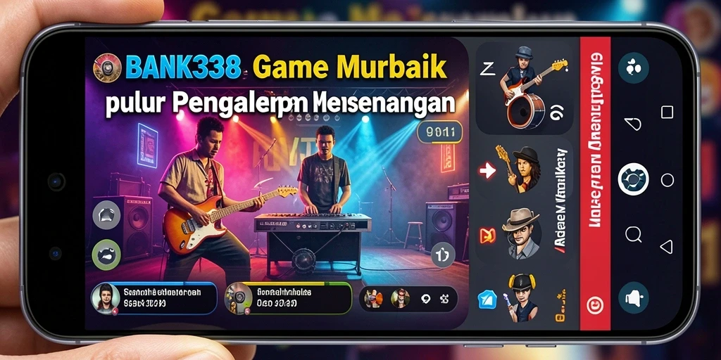 Tampilan menarik dari gameplay BANK338 dengan fitur musik interaktif.