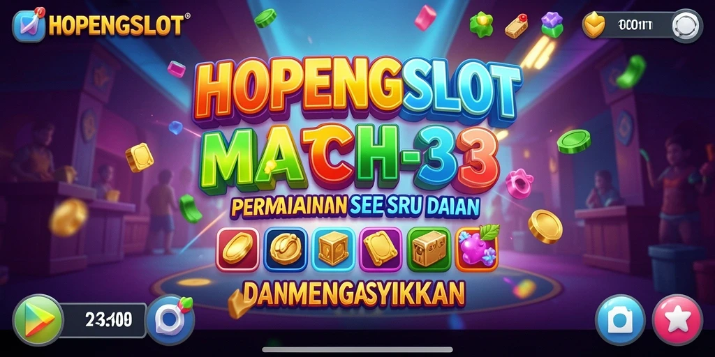 Gameplay HOPENGSLOT yang seru dalam permainan Match-3.