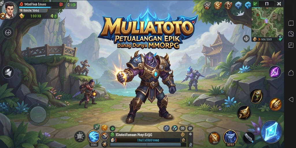 Tampilan gameplay MULIATOTO yang menakjubkan dan penuh aksi.