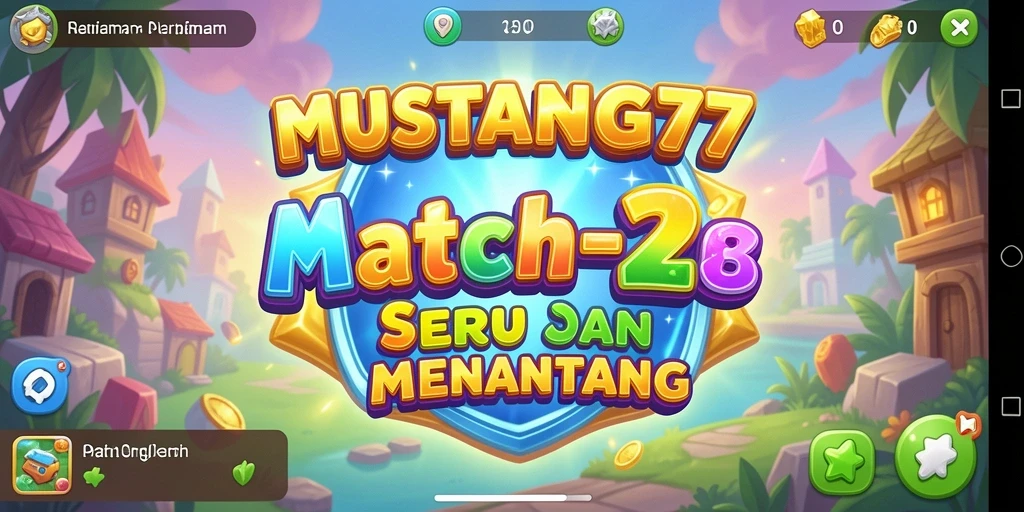 Gameplay seru MATCH-3 dengan blok warna-warni yang mencolok.