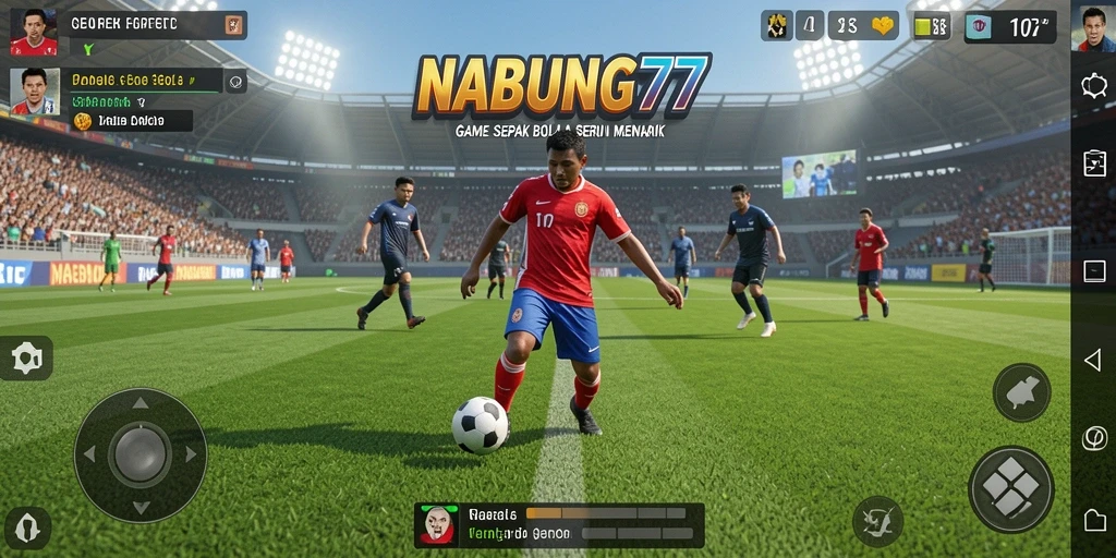 Tangkapan layar <strong>NABUNG77</strong> menunjukkan pertandingan sepak bola yang seru dan menegangkan.