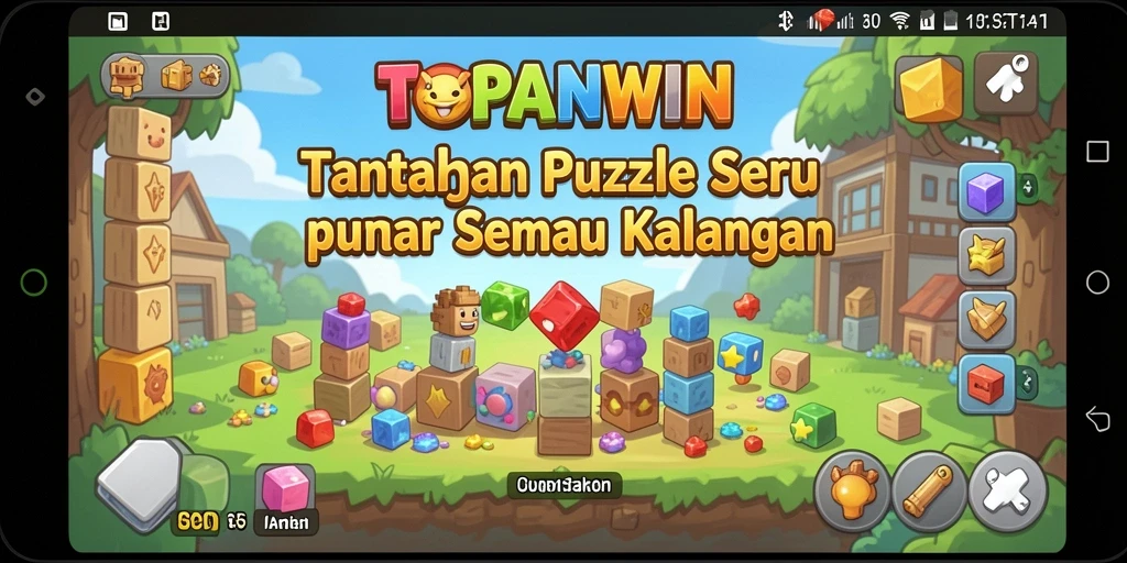 Gameplay seru dan menantang pada aplikasi TOPANWIN.