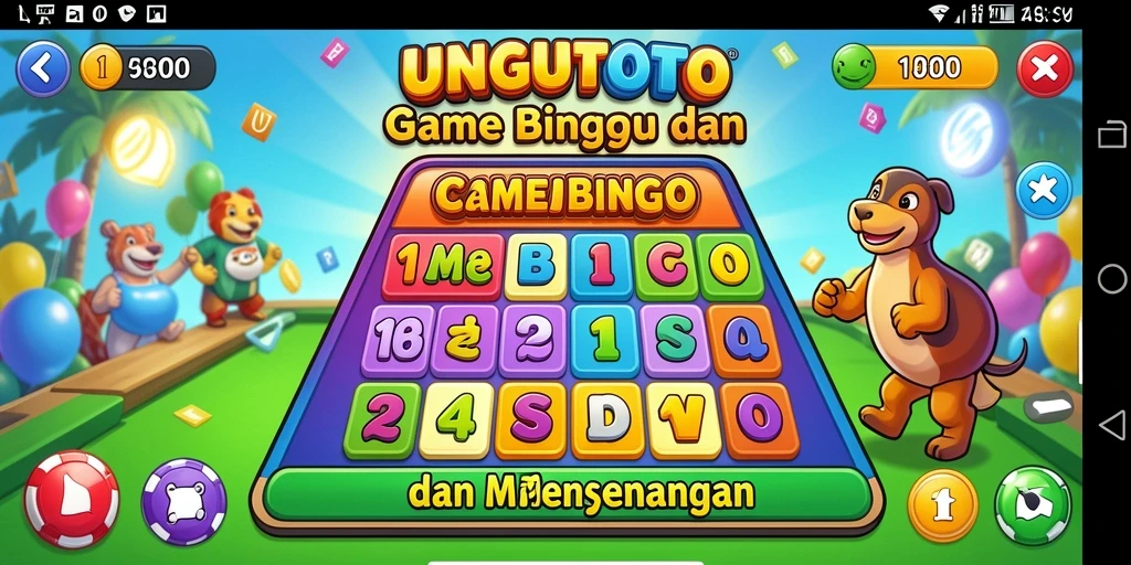 Screenshot gameplay UNGUTOTO yang menampilkan keseruan bermain Bingo.