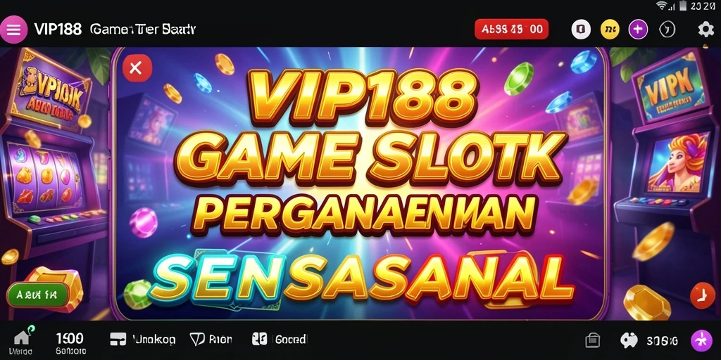 Screenshot utama VIP188 menampilkan gameplay Slot yang mengasyikkan.